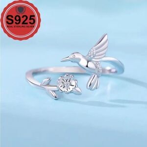 Sterling Silver Hummingbird Ring